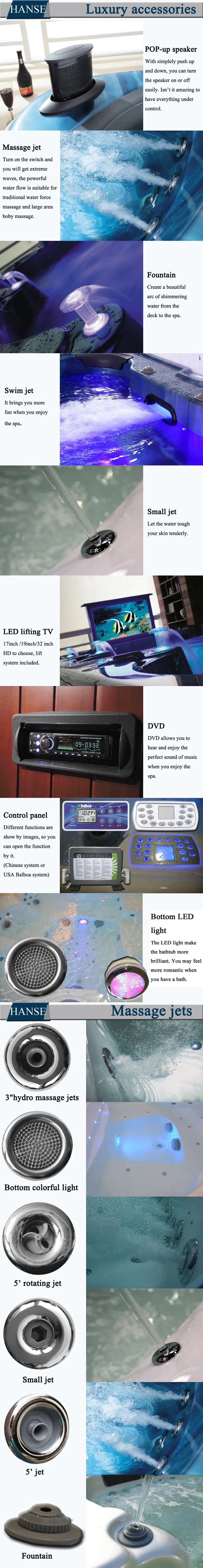 Garden Free Standing Jacuzzi SPA Balboa 6 Person Hot Tub