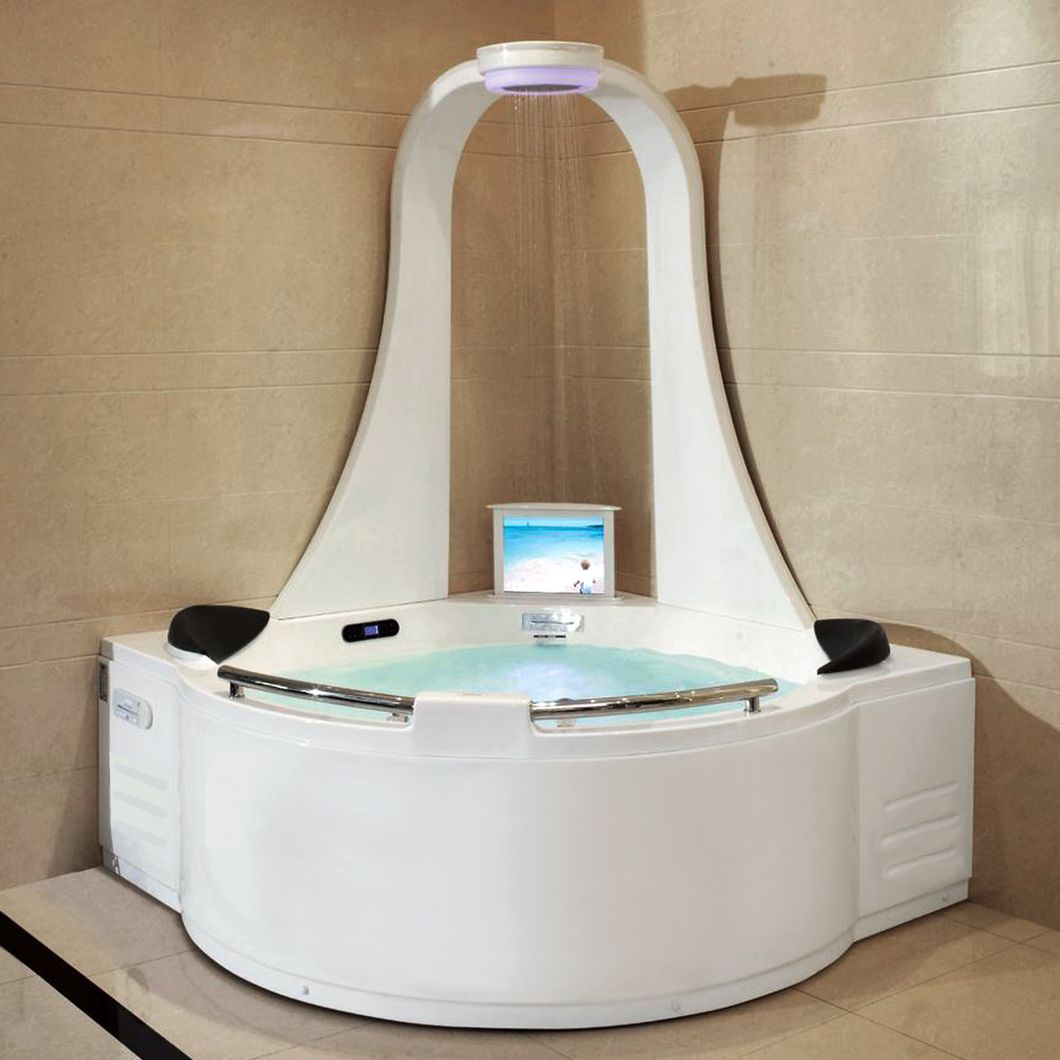 Gemy Special New Design Hot Tub Top Shower Massage Bubble Jacuzzi Bathtub