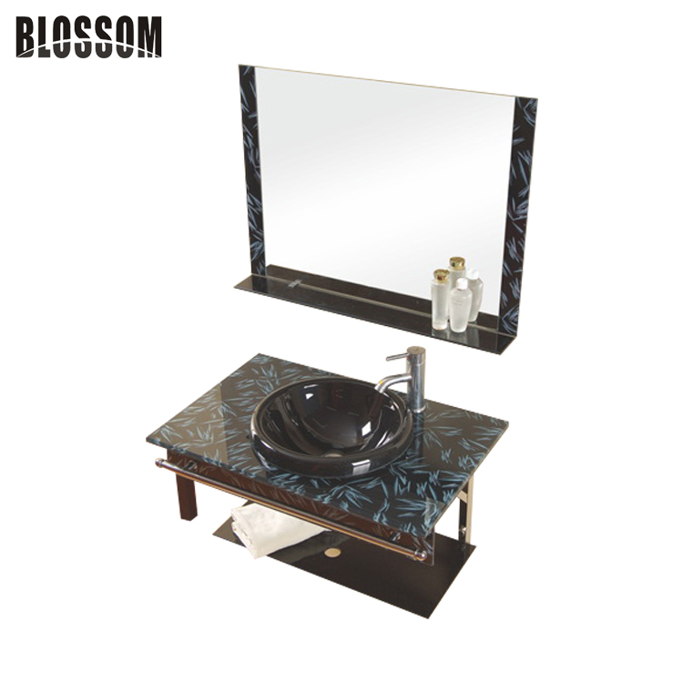 Glass Bathroom Vanities Set ( BLS -2128)