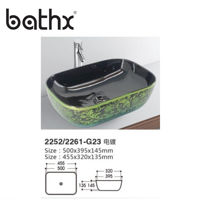 Hot Sale Sanitary Ware Bathroom Vanity Lavabo Wash Hand Ceramic Basin