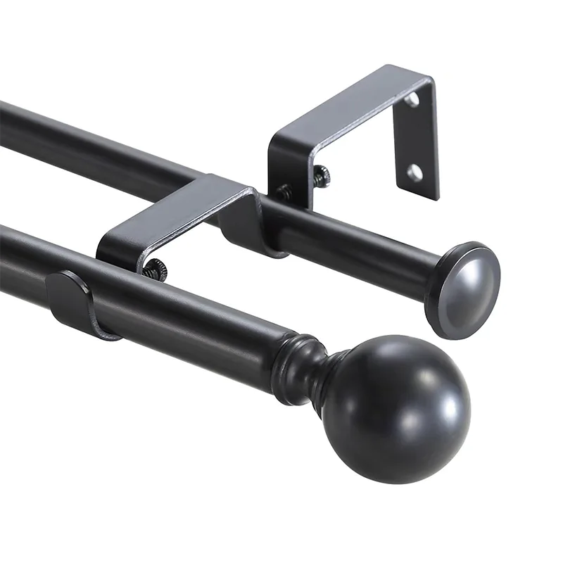 84 Inch Curtain Rod with Round Balls