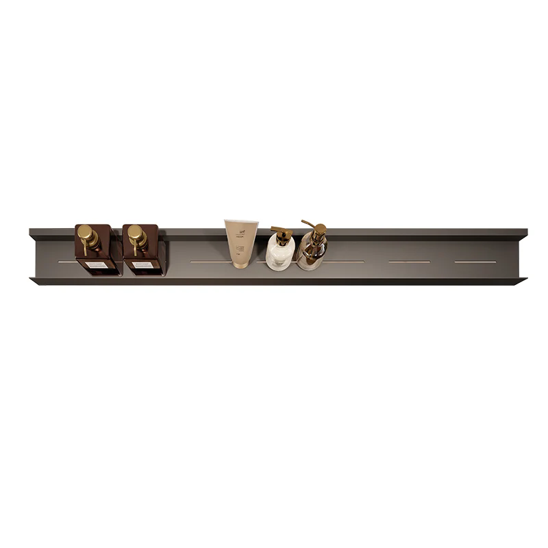 Gunmetal Bar-Shaped Stainless Steel Storage Rack