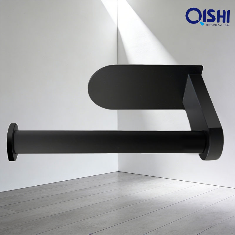 Bathroom Black 304 Stainless Steel Toliet Paper Holder