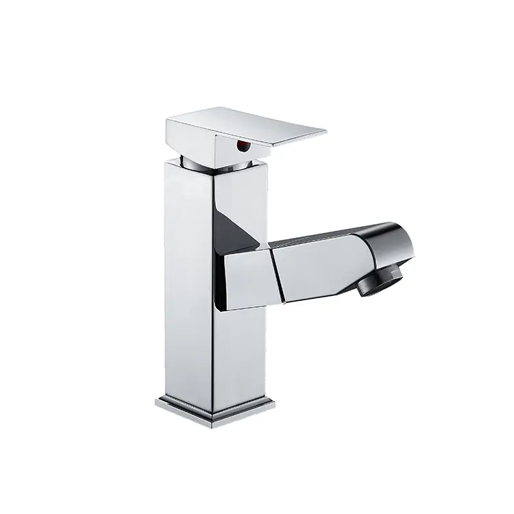 Copper bathroom basin faucet