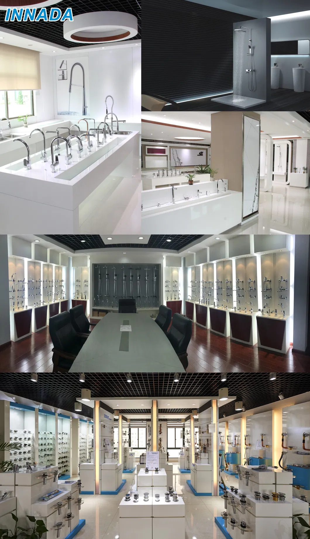 Innada Yinada Brass Spring Pull Down Kitchen Faucet Mixer Fixture Tap Plumbing with Gold Brass Sprayer Na021g