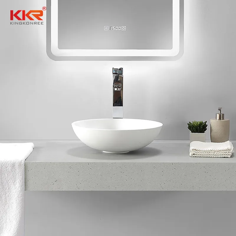 Italian Style Artificial Stone Resin Basin Vessel Bowl Sink