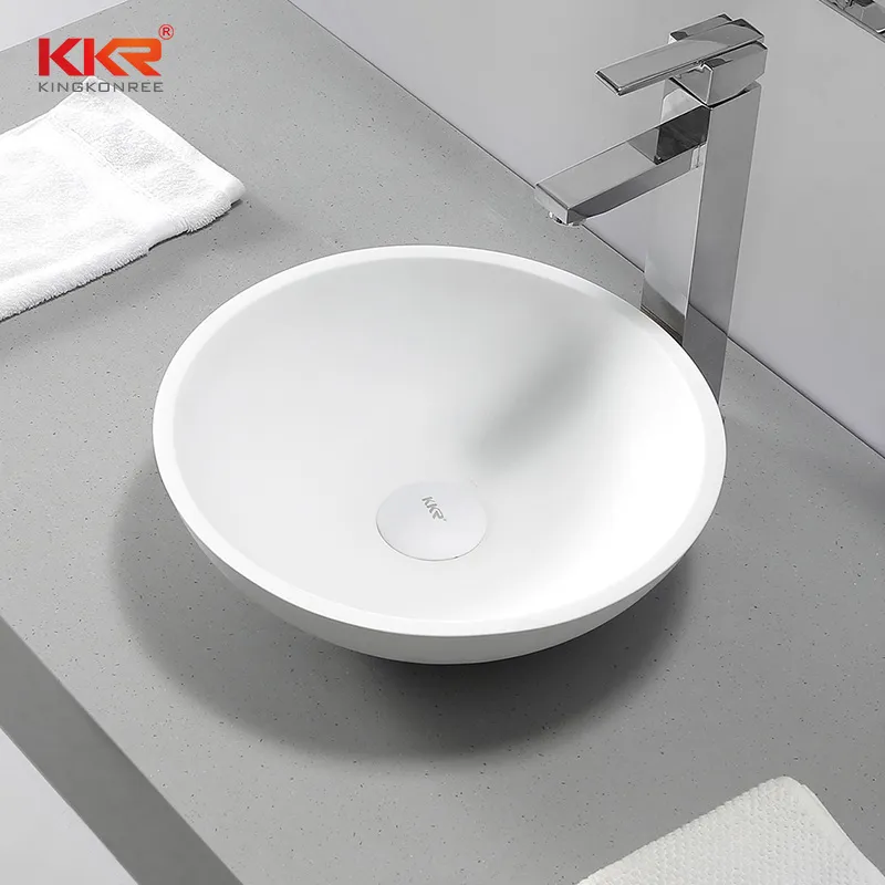 Italian Style Artificial Stone Resin Basin Vessel Bowl Sink