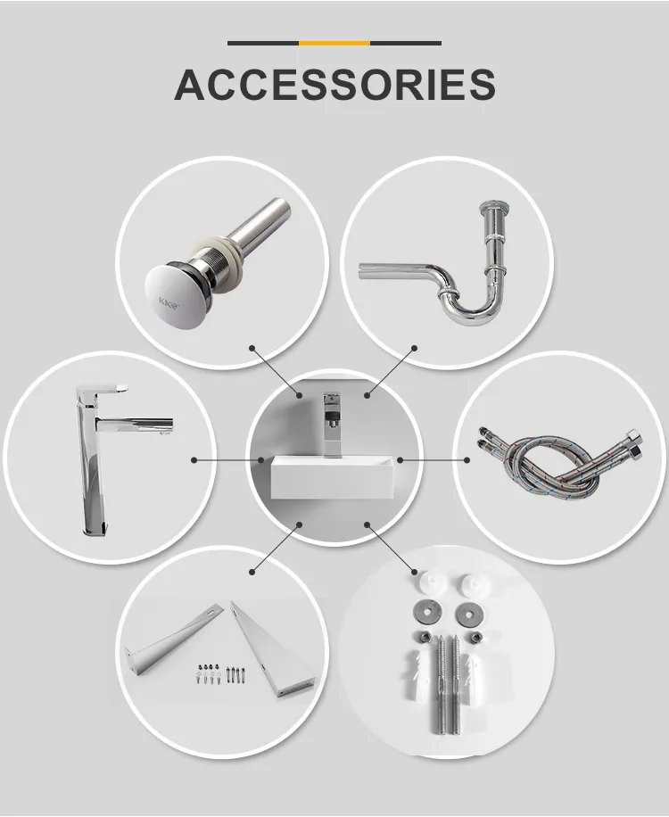 Italian Style Artificial Stone Resin Basin Vessel Bowl Sink