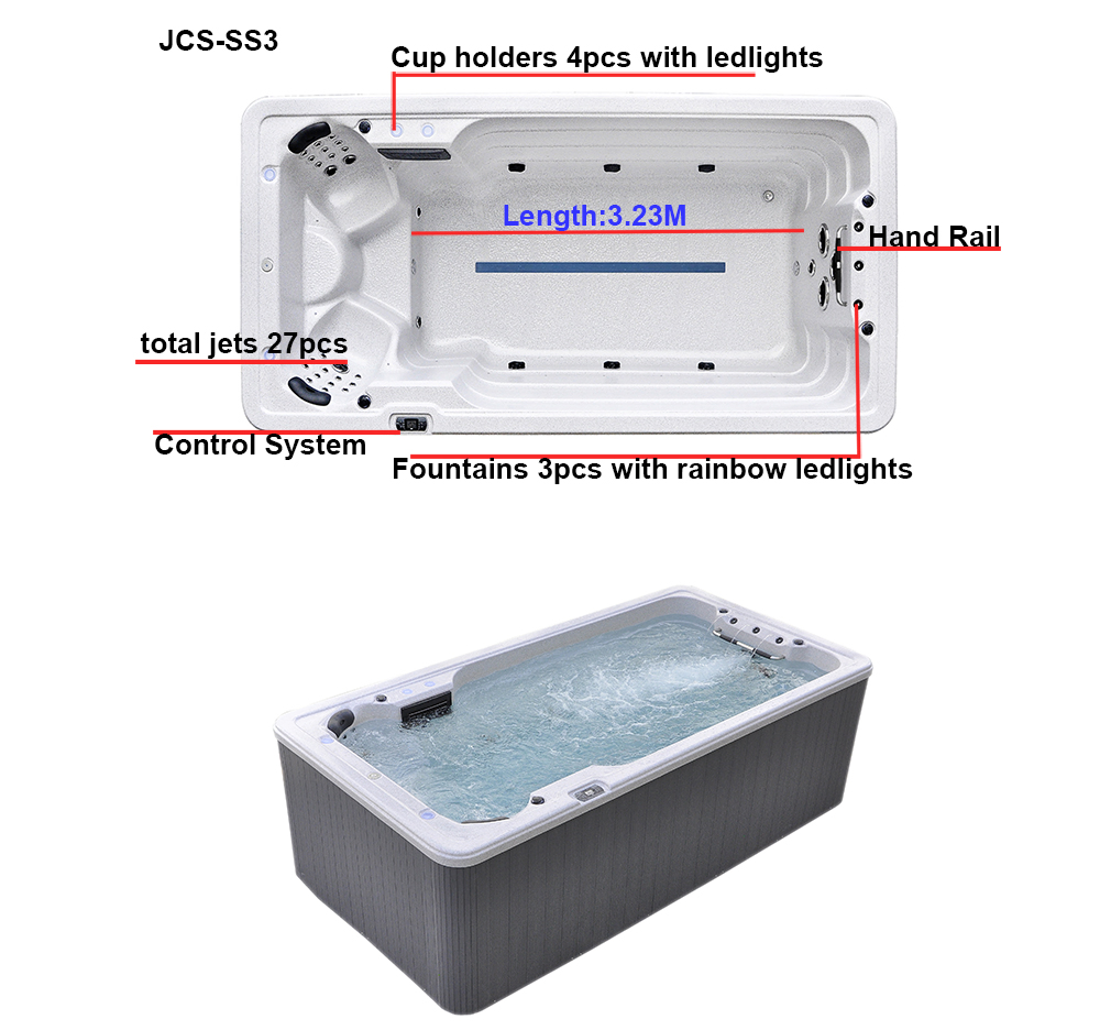 Jcs- Ss3 SPA Swimming Pool with Balboa Controller System