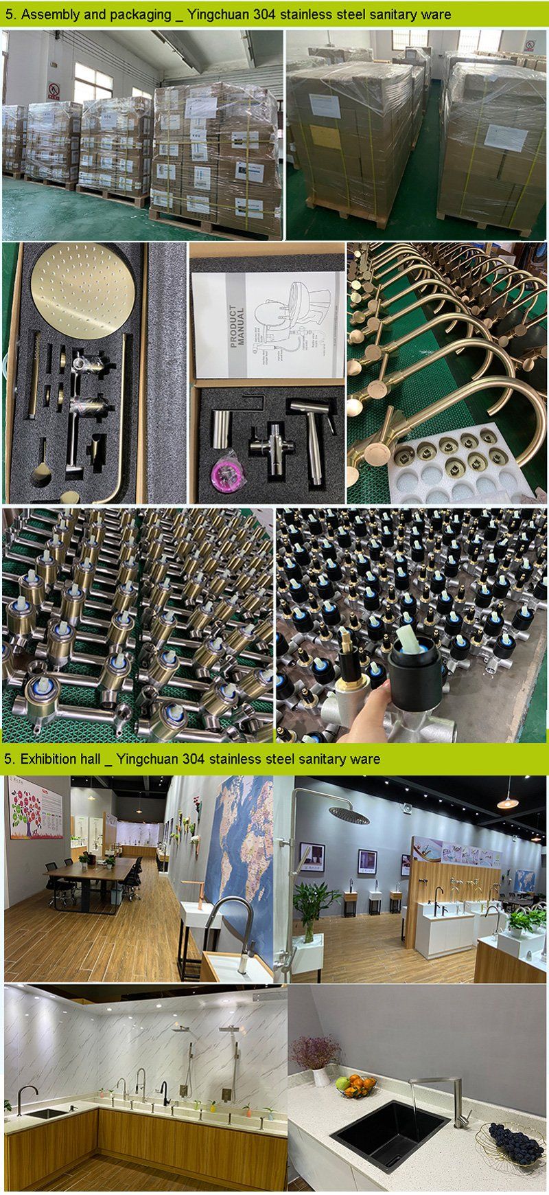 Kaiping Sanitary Ware Faucet Factory High Quality 304 Stainless Steel Pull out Kitchen Sink Faucet Mixer