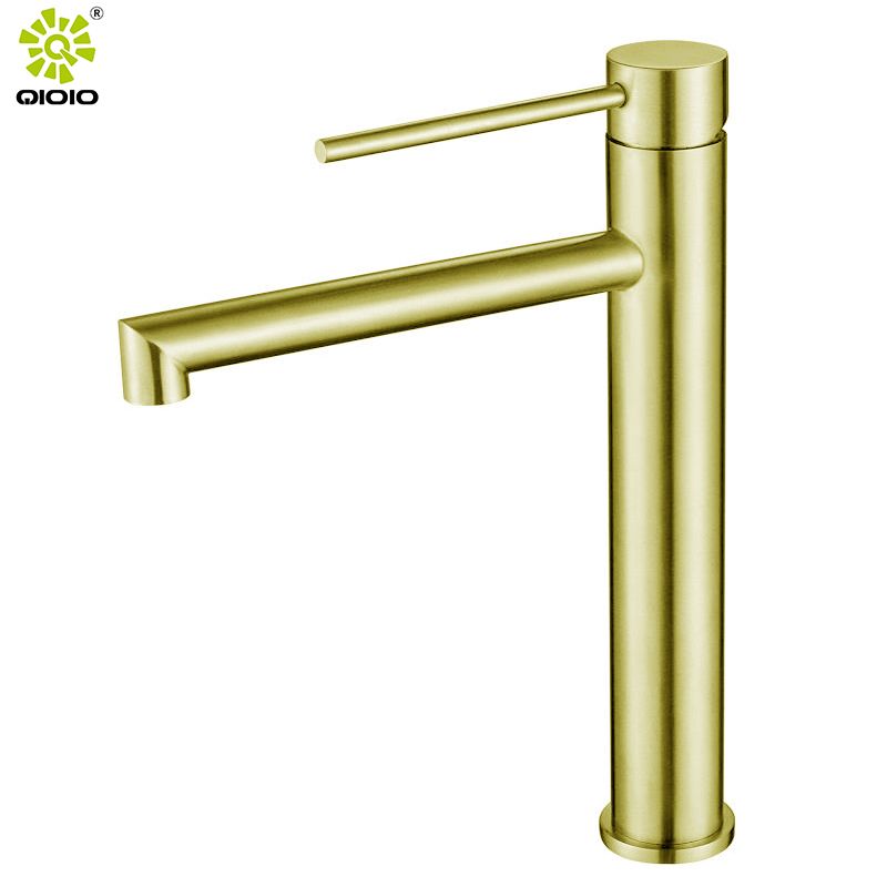 Kaiping Water Faucet Manufacturer 304 Stainless Steel Gold Rose Gold Faucets for Bathroom Basin