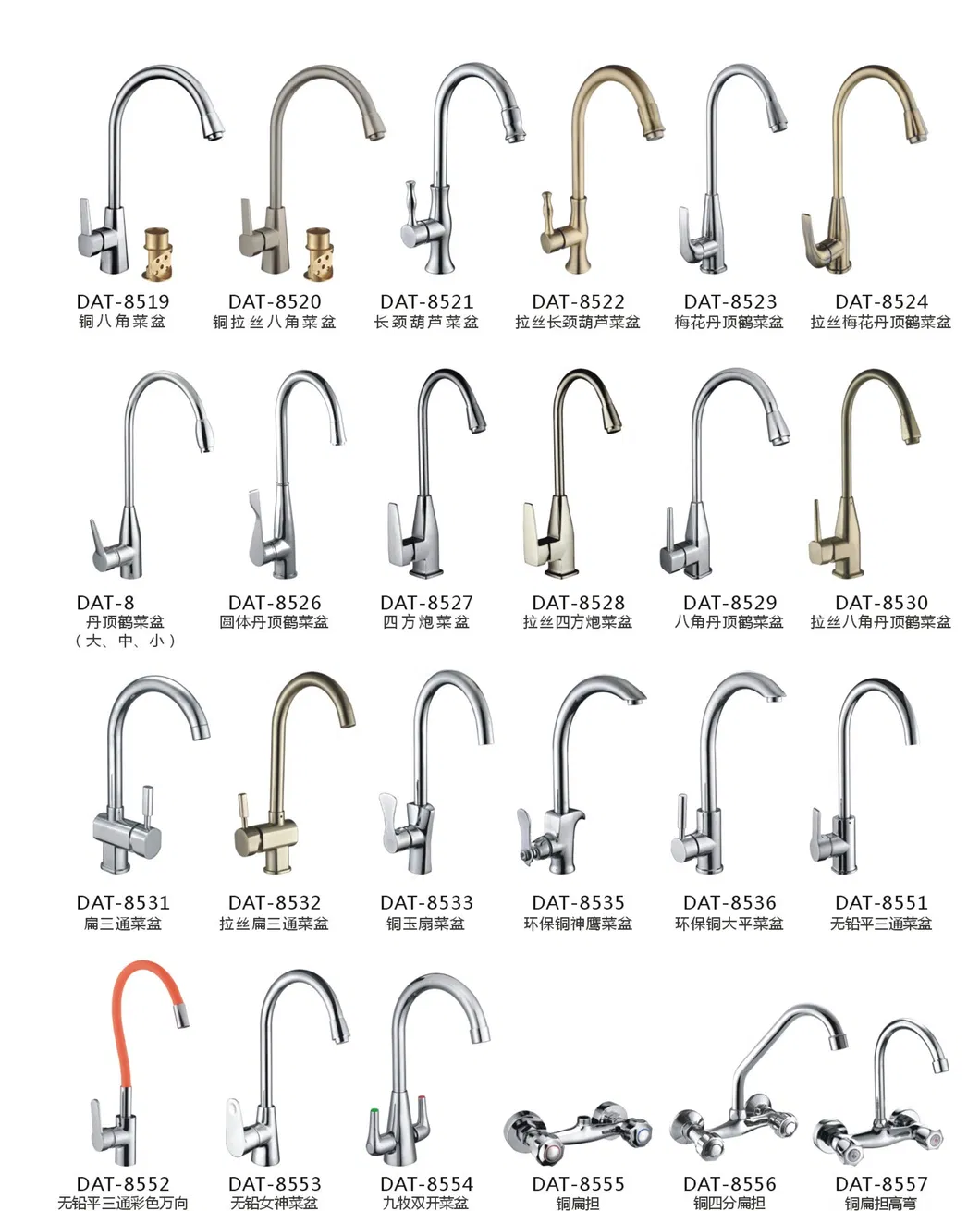 Ketchen Faucet with Brass Material