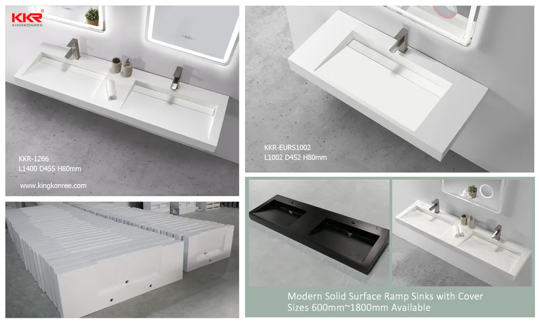 Kkr Customized Cabinet Vessel Sink Basin Artificial Stone Cabinet Wash Hand Basin