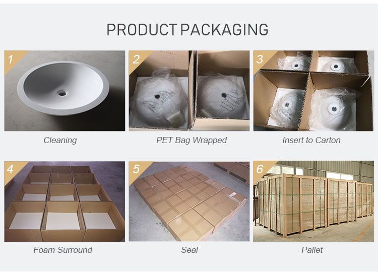 Kkr Small Cabinet Basin Solid Surface Stone Wall Hung Basin