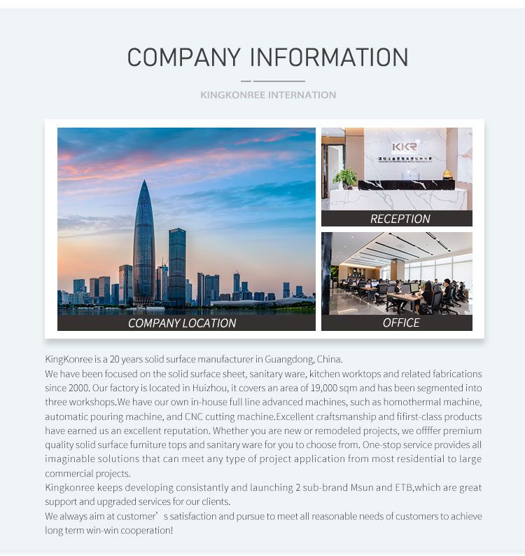 Kkr Small Cabinet Basin Solid Surface Stone Wall Hung Basin