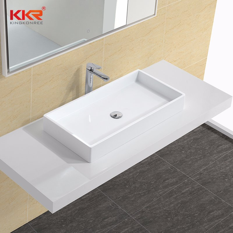 Kkr Wash Basin Acrylic Bathroom Countertop Basin Pedestal Basin