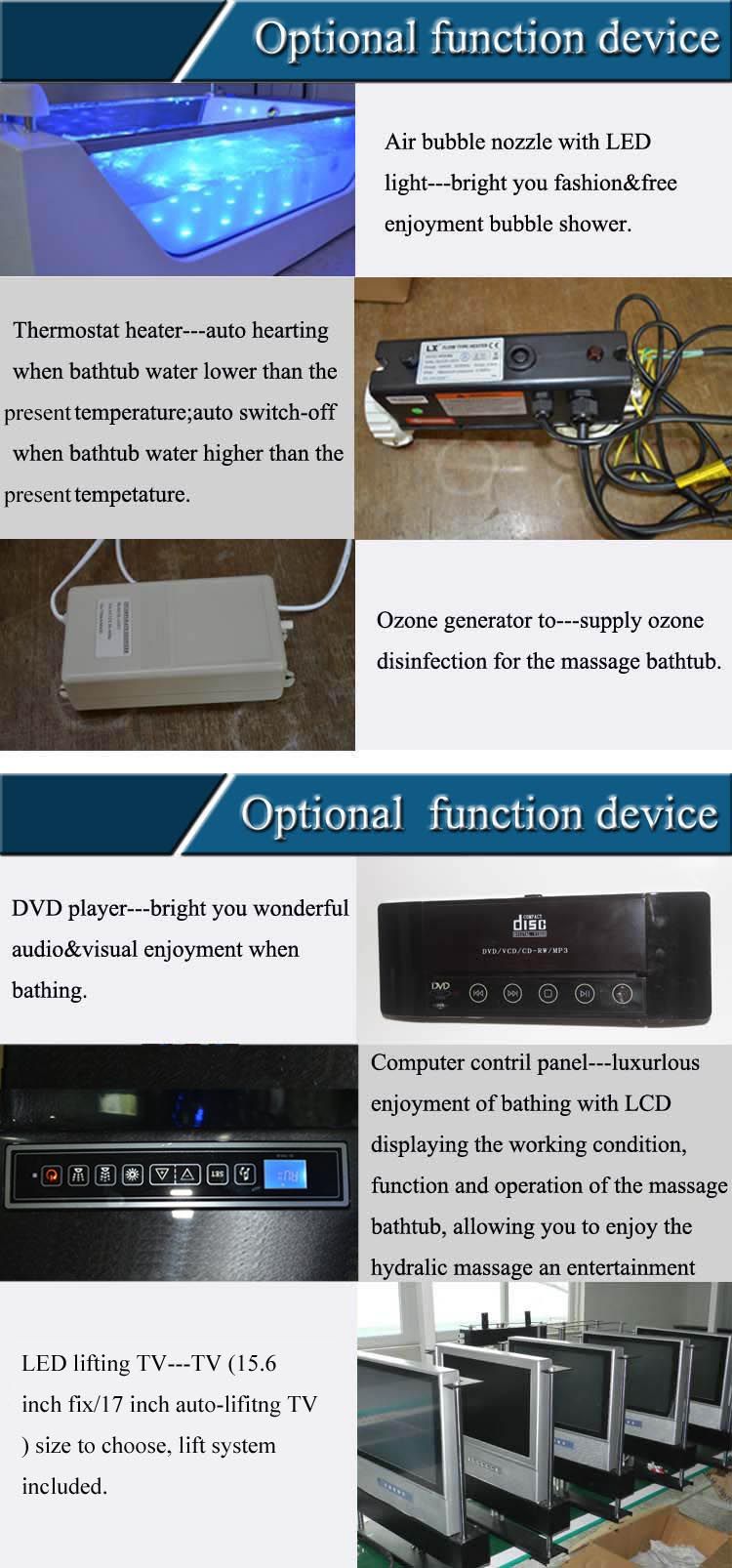 Large Size Drop in Jet Whirlpool Round SPA