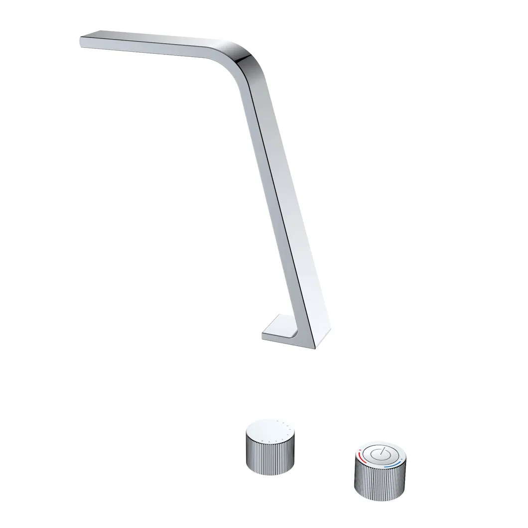 Locke Series High Quality Brass Tap Split Sink Sanitary Ware Bathroom New Design Kitchen Faucet Basin Mixer Tap (ZF-2021C)