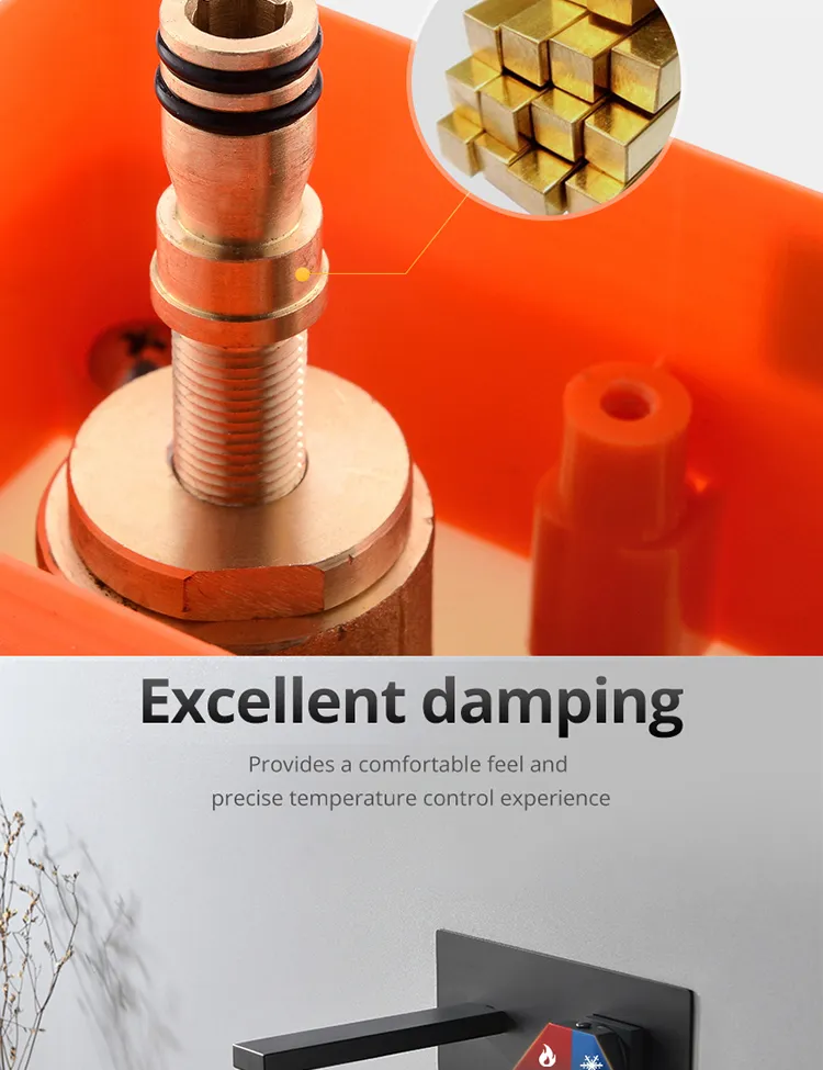 Matte Black Wall Mounted Taps Single Handle Wall Mounted Basin Faucet for Bathroom