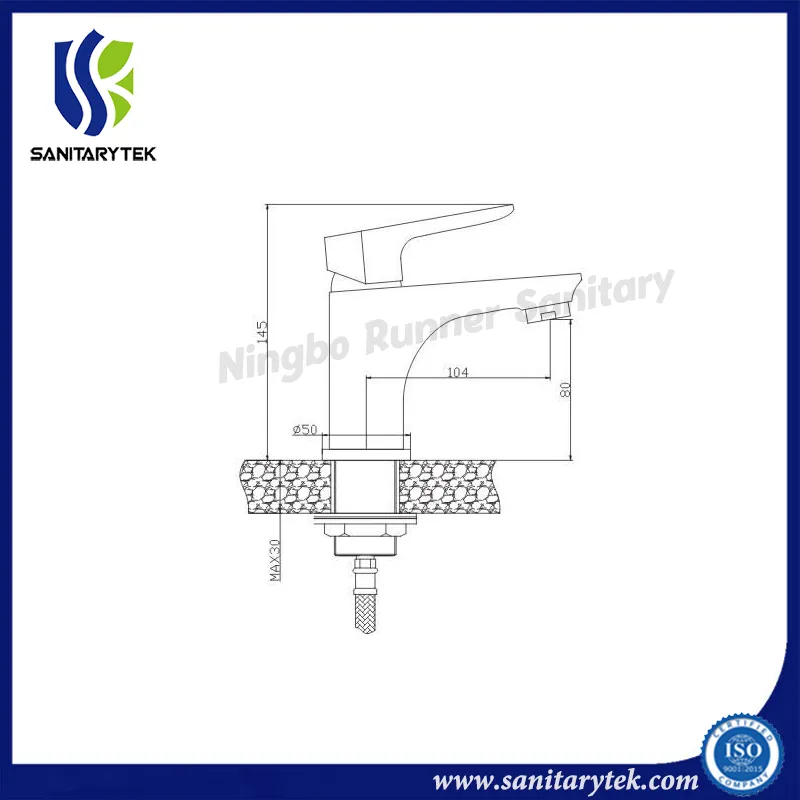 Modern Bathroom Basin Faucet Mixer (M116-110GC)