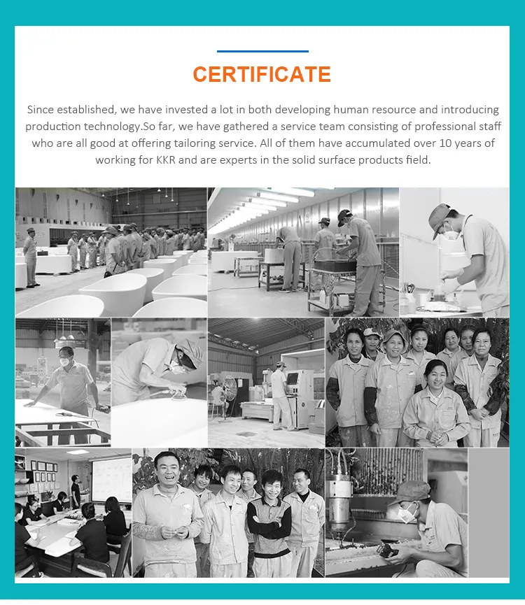 Modern Luxury Bath Stone Resin Crystal Clear Resin Bath Tubs