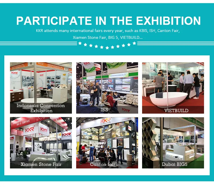 Modern Luxury Bath Stone Resin Crystal Clear Resin Bath Tubs