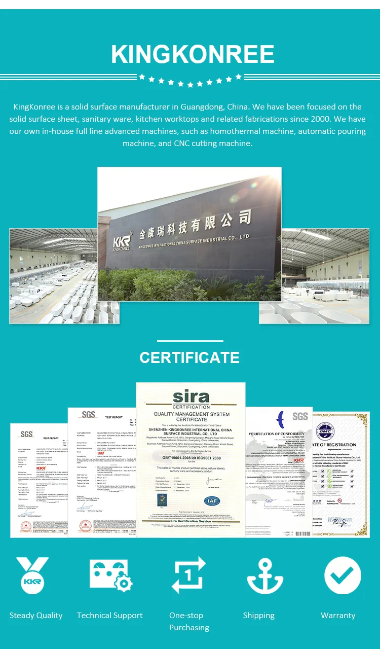 Modern Luxury Bath Stone Resin Crystal Clear Resin Bath Tubs