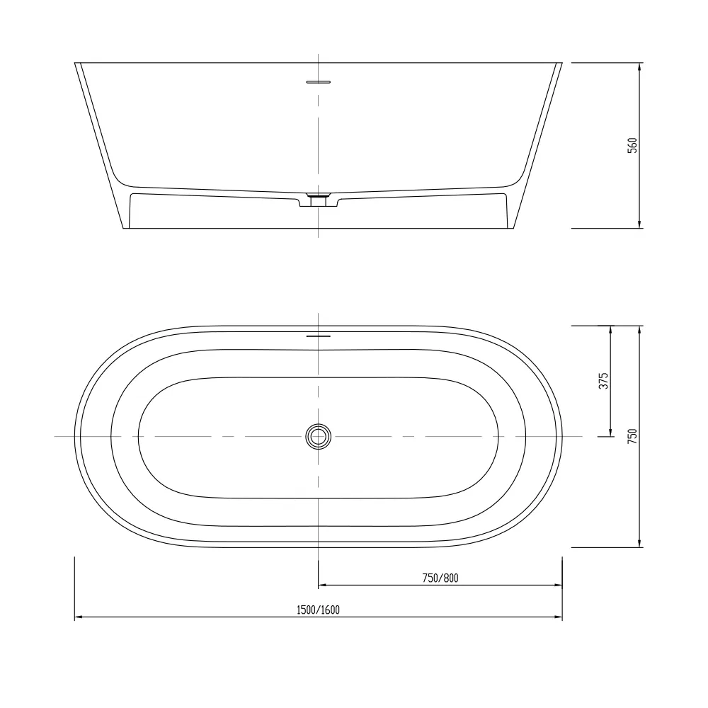 Modern Sanitary Ware Resin Stone Shower Freestanding Bathtub Solid Surface Stone Freestanding Bathtubs