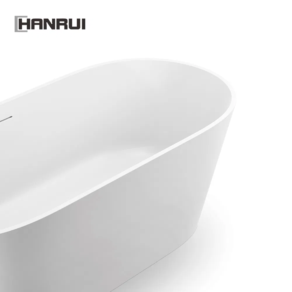 Modern Sanitary Ware Resin Stone Shower Freestanding Bathtub Solid Surface Stone Freestanding Bathtubs