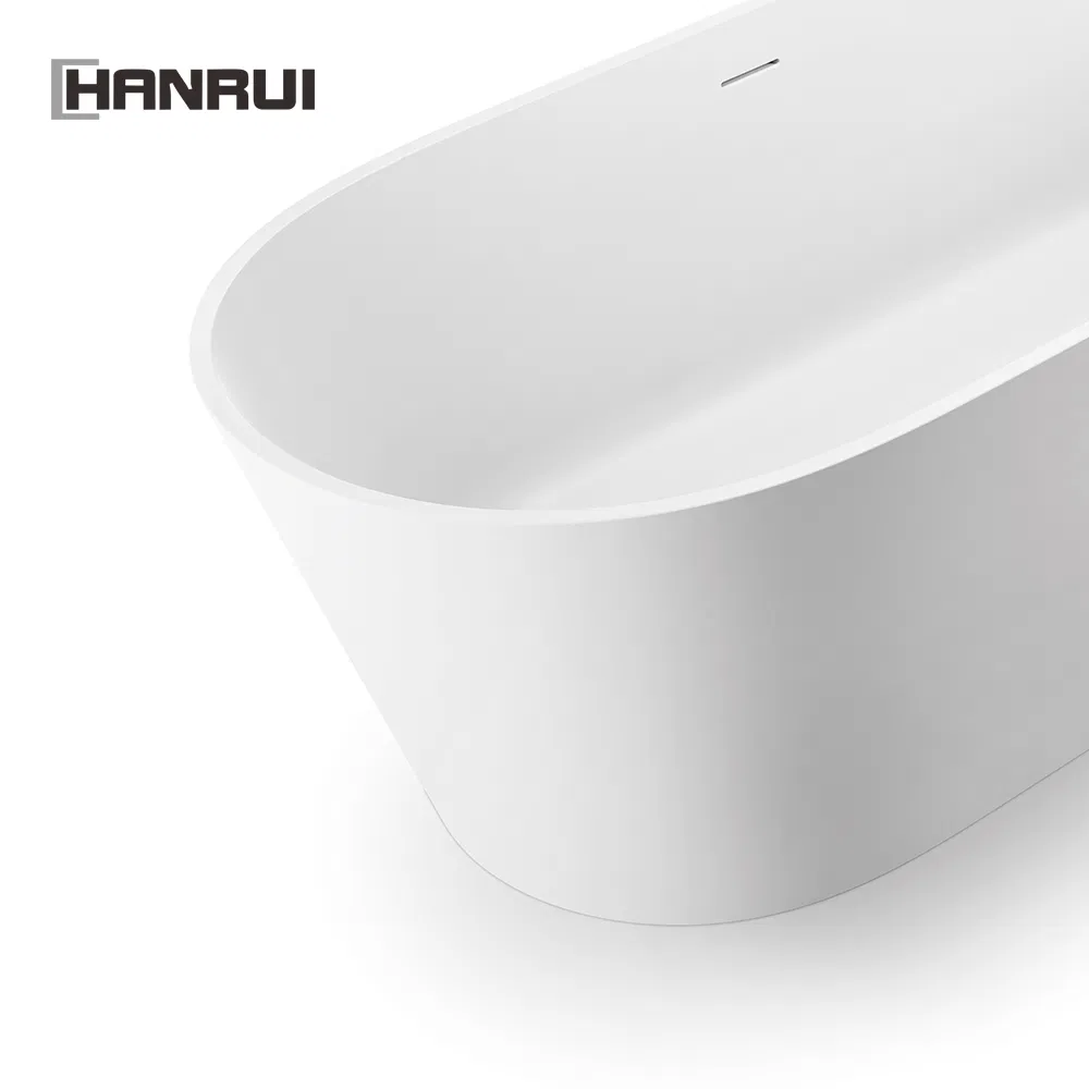 Modern Sanitary Ware Resin Stone Shower Freestanding Bathtub Solid Surface Stone Freestanding Bathtubs