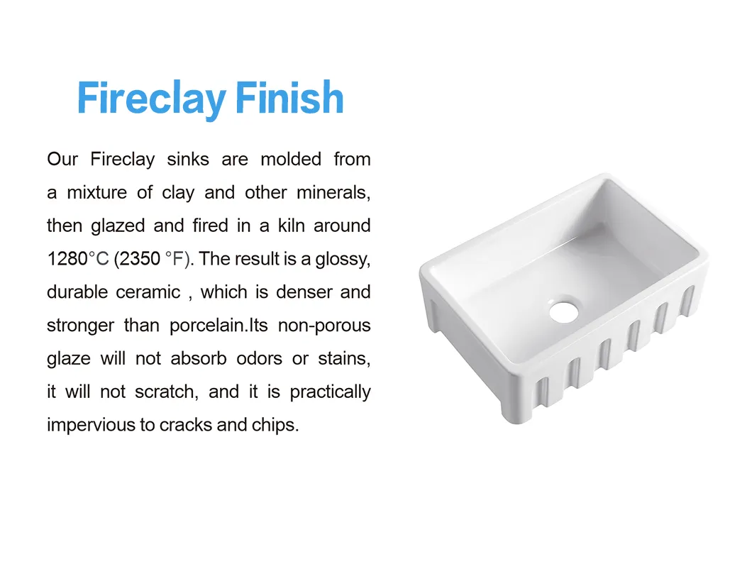 New Design Apron Kitchen Sink, Fireclay Ceramic Sanitary Wares Wash Basin