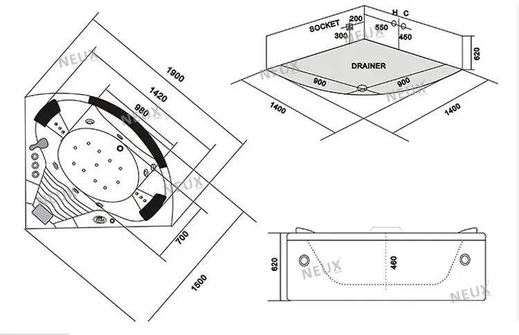 Newest ISO9001 Approved Massage SPA (CDT-003)