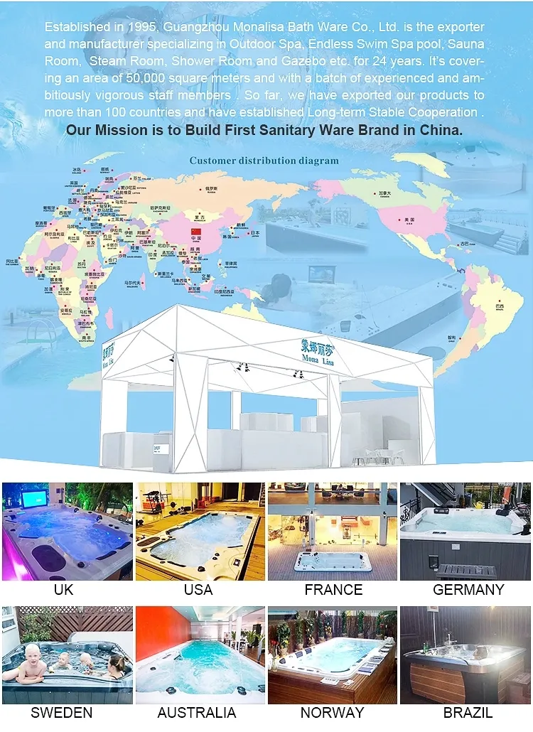 Outdoor Big SPA Pool Hot Tub with Balboa System M-3371