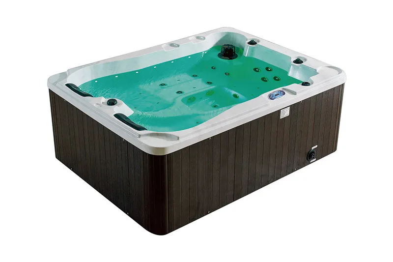 Outdoor Garden 2 Person Free Standing Jetted Massage Bathtub Hot Tub