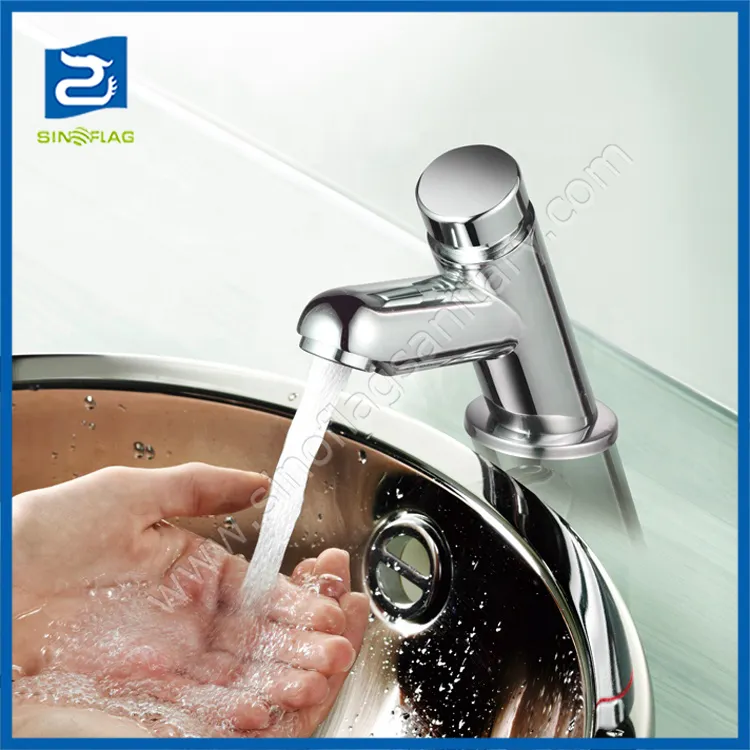 Public Bathroom Self Closing Saving Water Time Delay Basin Tap