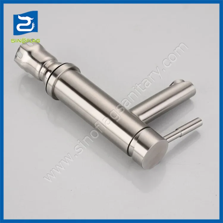 Rotatable 304 Stainless Steel Lead-Free Kitchen Mixer Sink Faucet