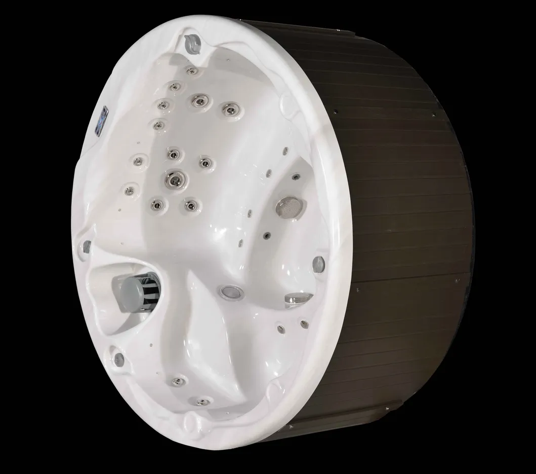 Round 6-7 Person Waterflow 2 Meter CMP Jacuzzi SPA with Stair Outdoor Hot Tubs and Spas