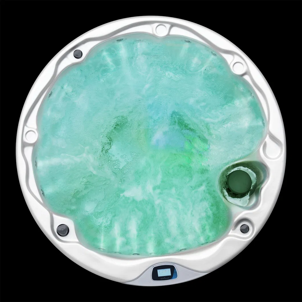 Round 6-7 Person Waterflow 2 Meter CMP Jacuzzi SPA with Stair Outdoor Hot Tubs and Spas