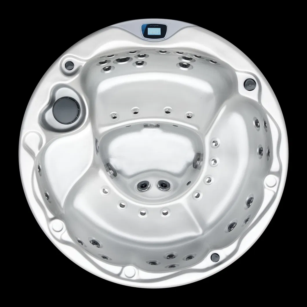 Round 6-7 Person Waterflow 2 Meter CMP Jacuzzi SPA with Stair Outdoor Hot Tubs and Spas