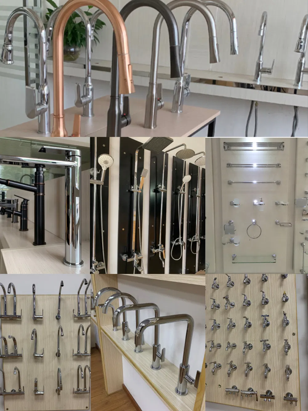 Round Brass Chrome Kitchen Sink Mixer Tap