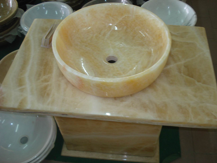 Royal/Pure White/Black Marble/Granite Honey Onyx Wash Basin/Wash Bowl/Sink