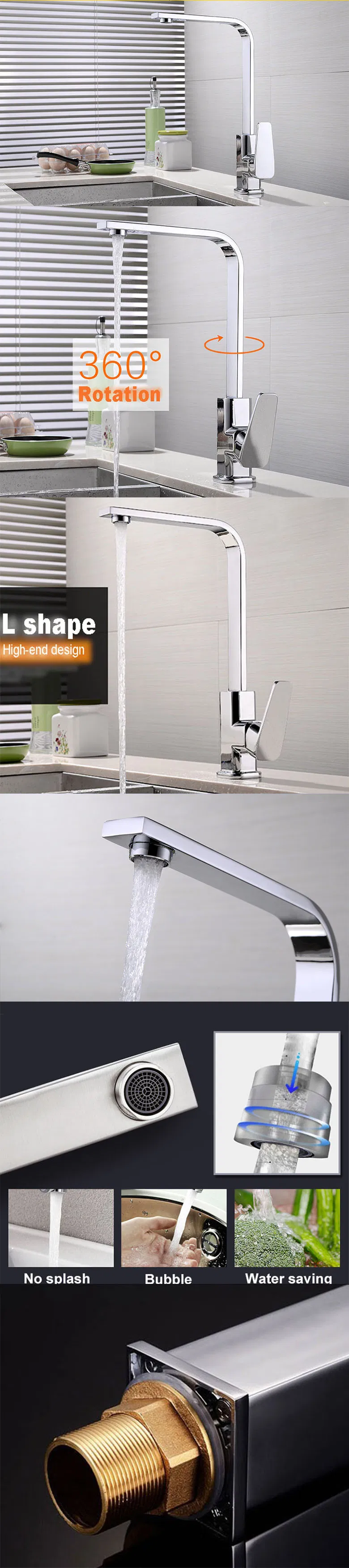 Sanitary Ware Factory Directly Supply Polished Kitchen Faucet (BM-22031)
