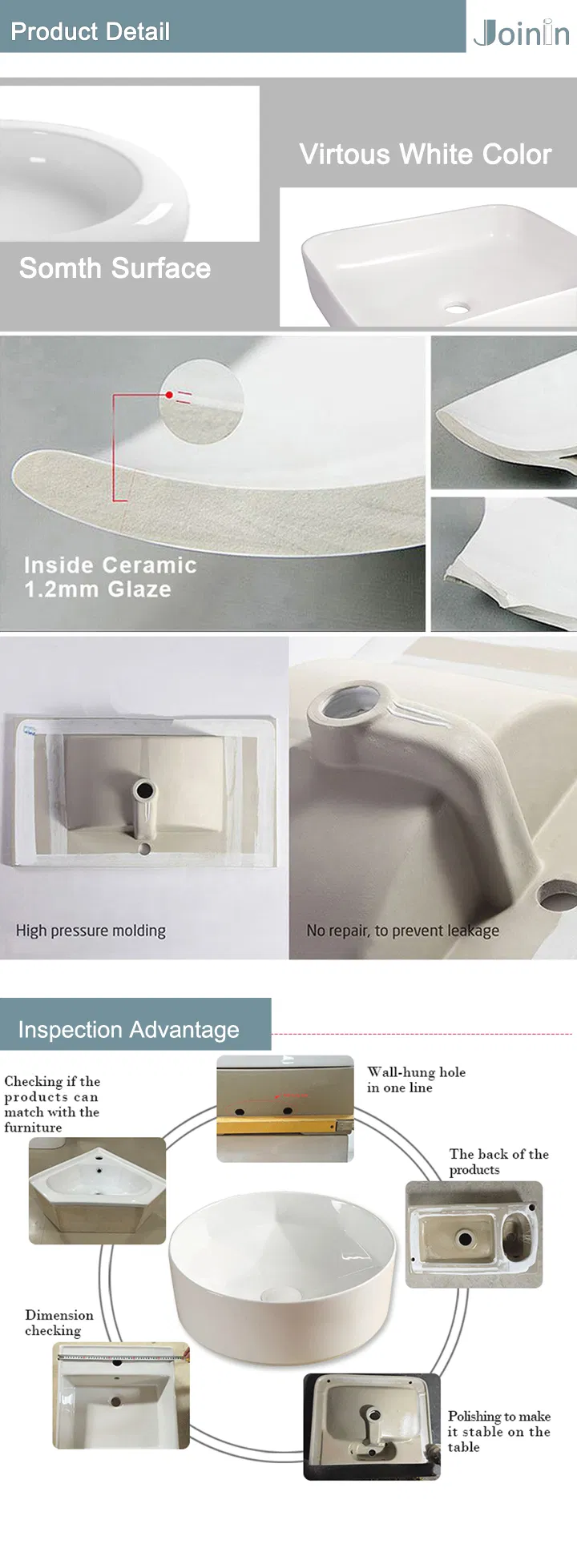 Sanitary Ware Modern Bathroom Art Ceramic Wash Basin From Chaozhou Factory (8058)
