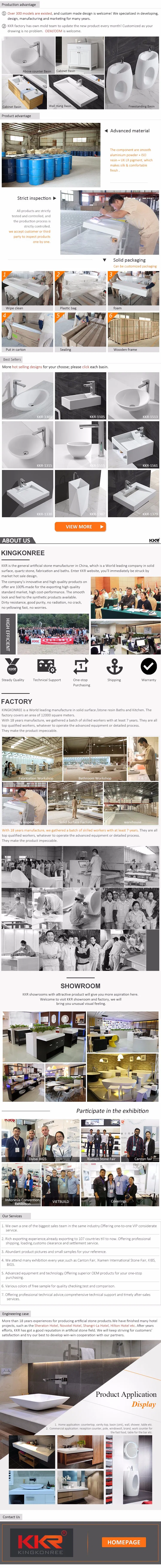 Sanitary Ware Solid Surface Stone Washing Bowl (KKR-200226-1)