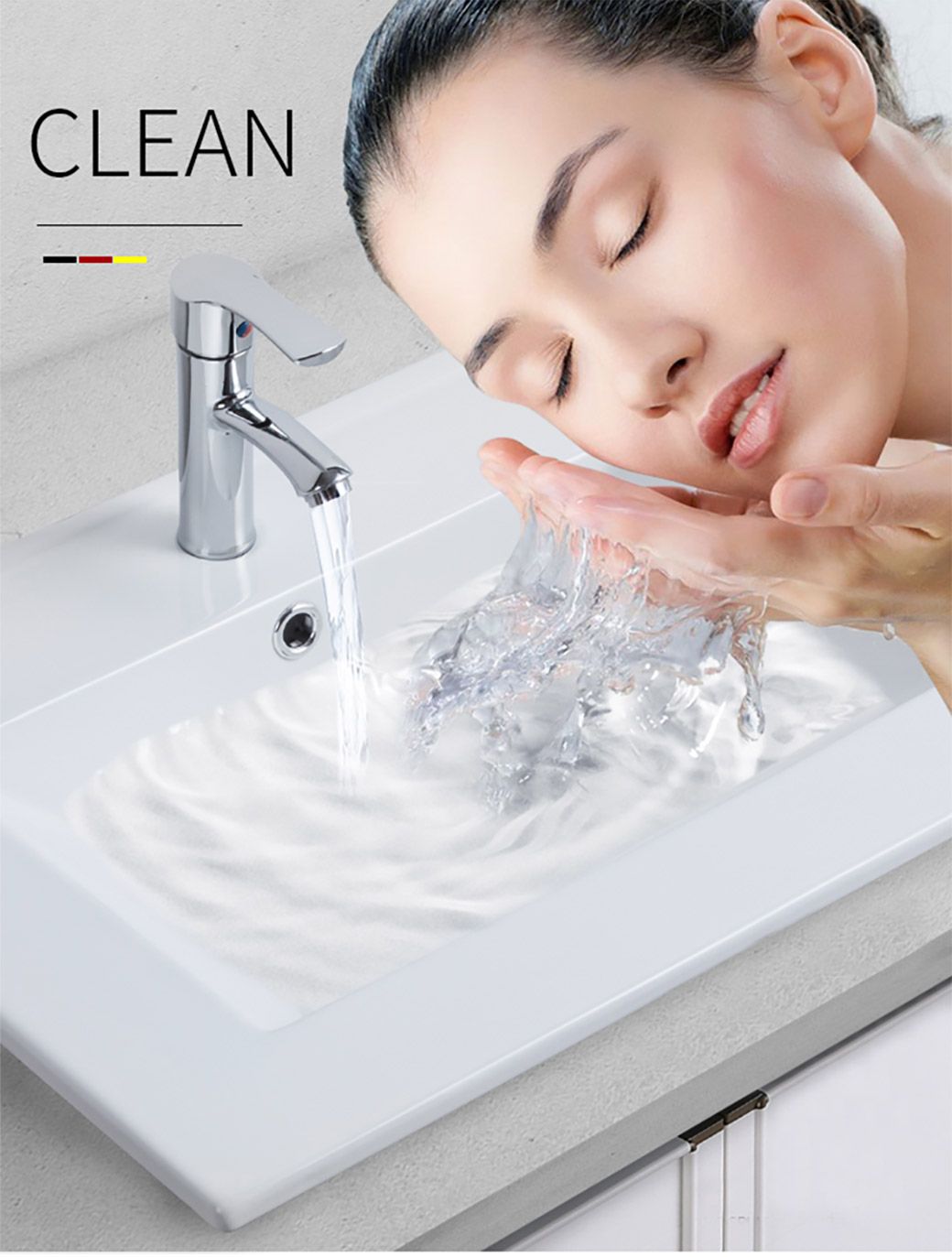 Sanitary Ware Thin Edge Hand Wash Sink Bathroom Ceramic Cabinet Wash Basin Sink