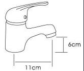 Sanitary Ware Watermark Chrome Brass Single Lever Basin Tap (HD6041)