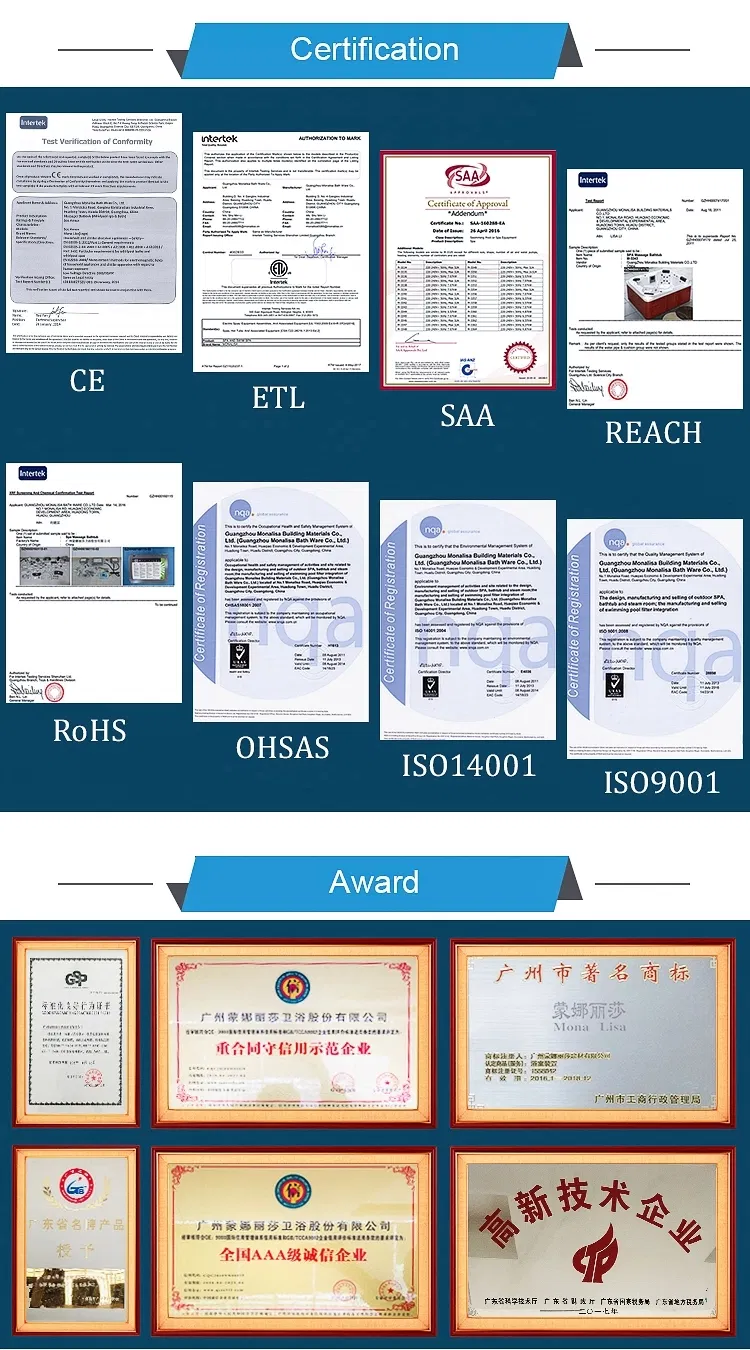 Six Person Whirlpool Outdoor SPA with USA Balboa System M-3511