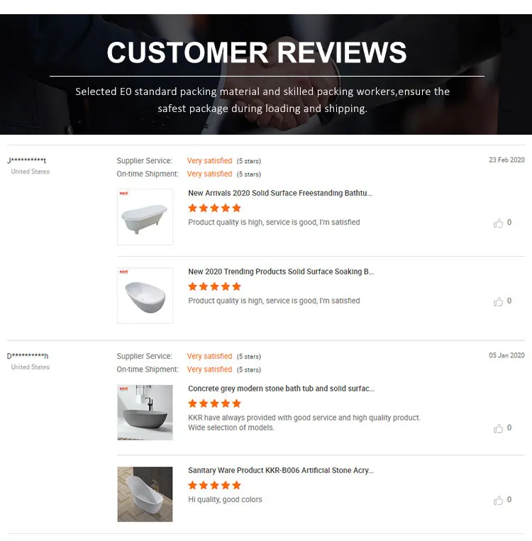 Soaking Shower Room Bathtubs Solid Surface Smooth Bottom Bathtub Tub