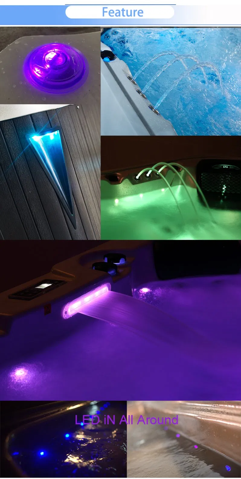 Special Design USA Balboa System Tub Massage Whirlpool SPA (M-3395)