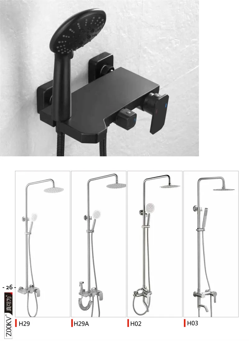 Stainless Steel 8 Rainfall Shower Head High Pressure Hand Spray Wall Mount 2 Dual Function Brush Nickel Single Handle Outdoor Shower Fixture